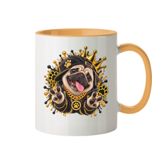Mops - Funny - Tasse zweifarbig