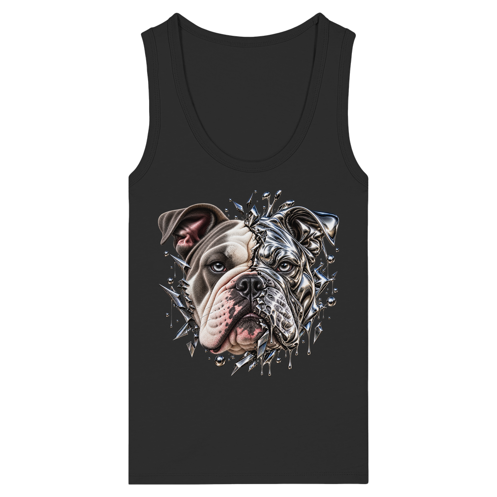 Dual Bulldog - Womens Organic Fitted Tank Top