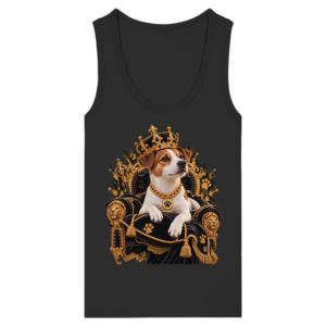 Jack Russell - King - Womens Organic Fitted Tank Top