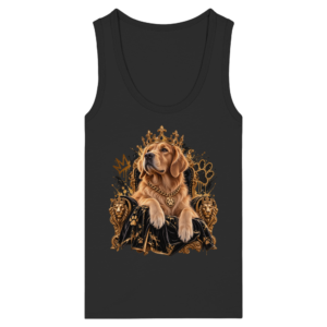 Golden Retriever - King - Womens Organic Fitted Tank Top