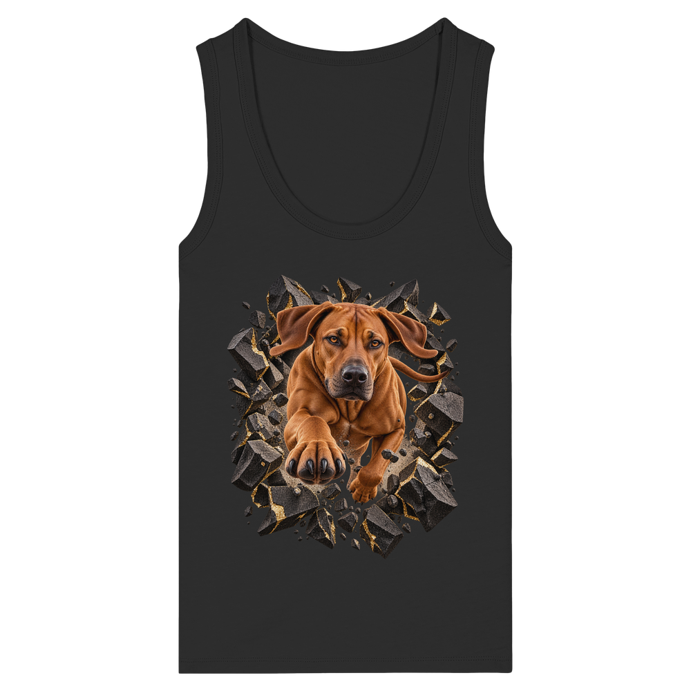 Ridgeback - Breaking Through - Womens Organic Fitted Tank Top – Bild 2