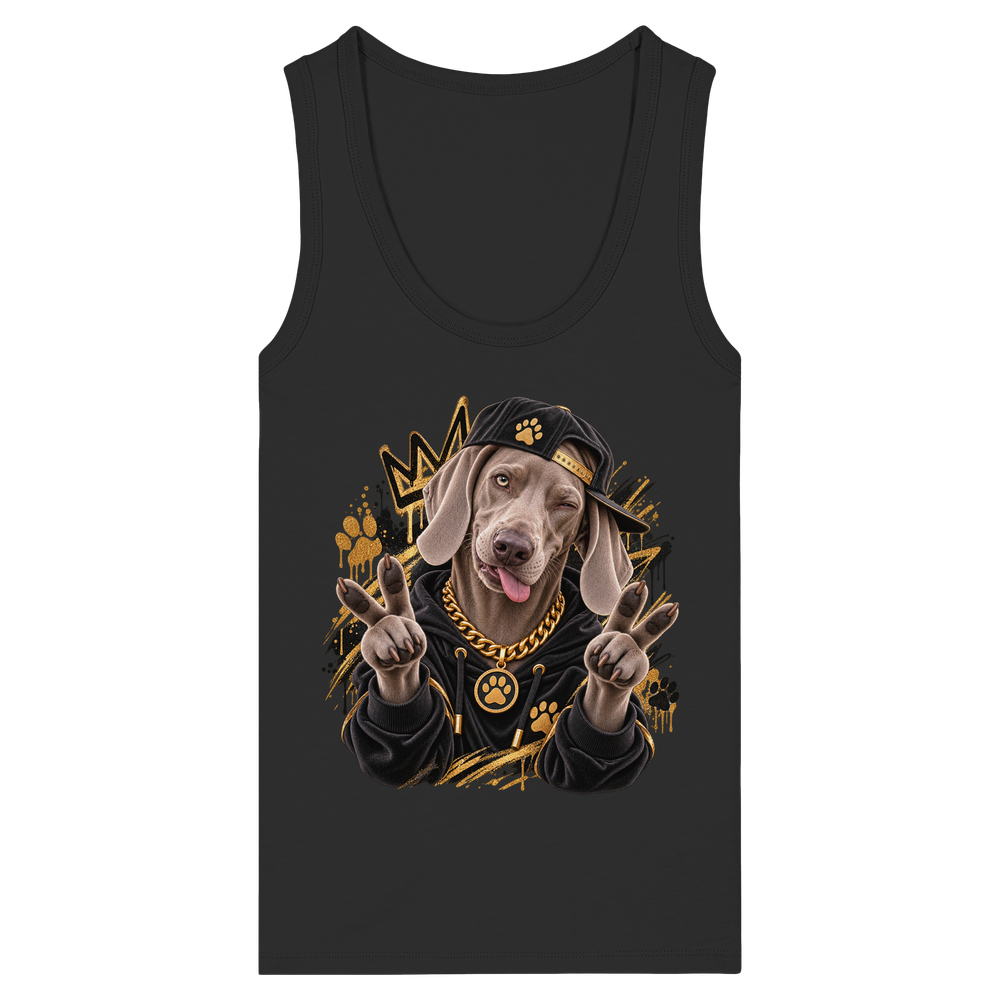 Weimaraner - Funny - Womens Organic Fitted Tank Top – Bild 2