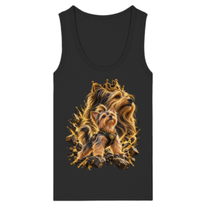 Yorkshire Terrier - Power - Womens Organic Fitted Tank Top