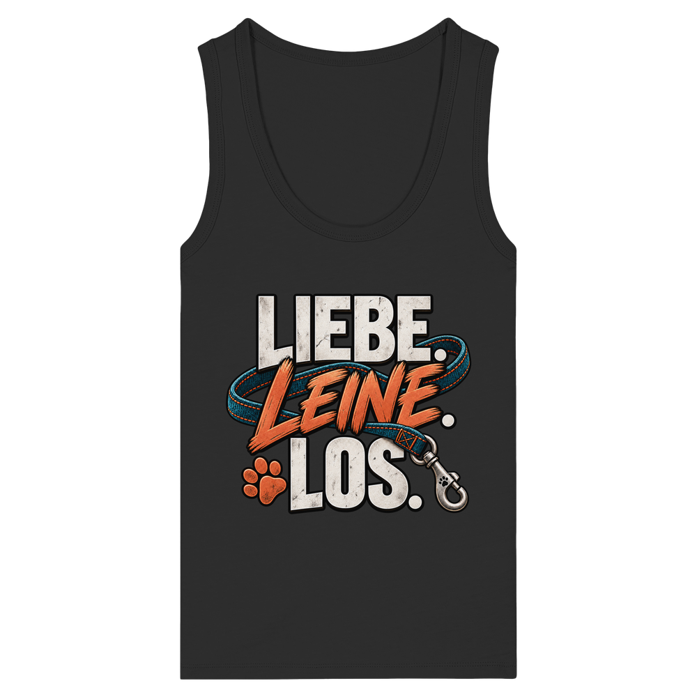 Liebe. Leine. Los. - Womens Organic Fitted Tank Top