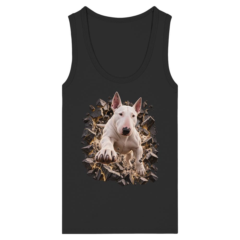 Bullterrier - Breaking Through - Womens Organic Fitted Tank Top – Bild 2