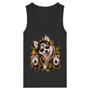 Husky - Funny - Womens Organic Fitted Tank Top