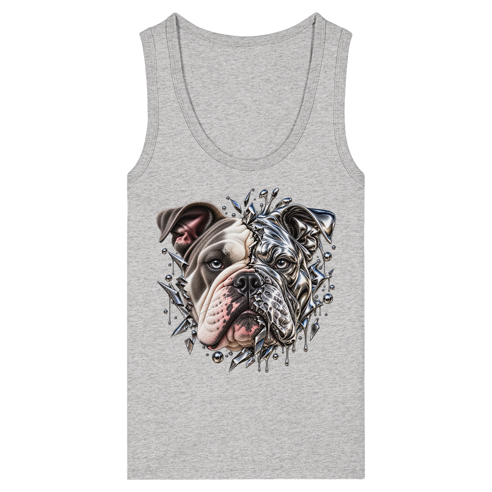Dual Bulldog - Womens Organic Fitted Tank Top – Bild 2