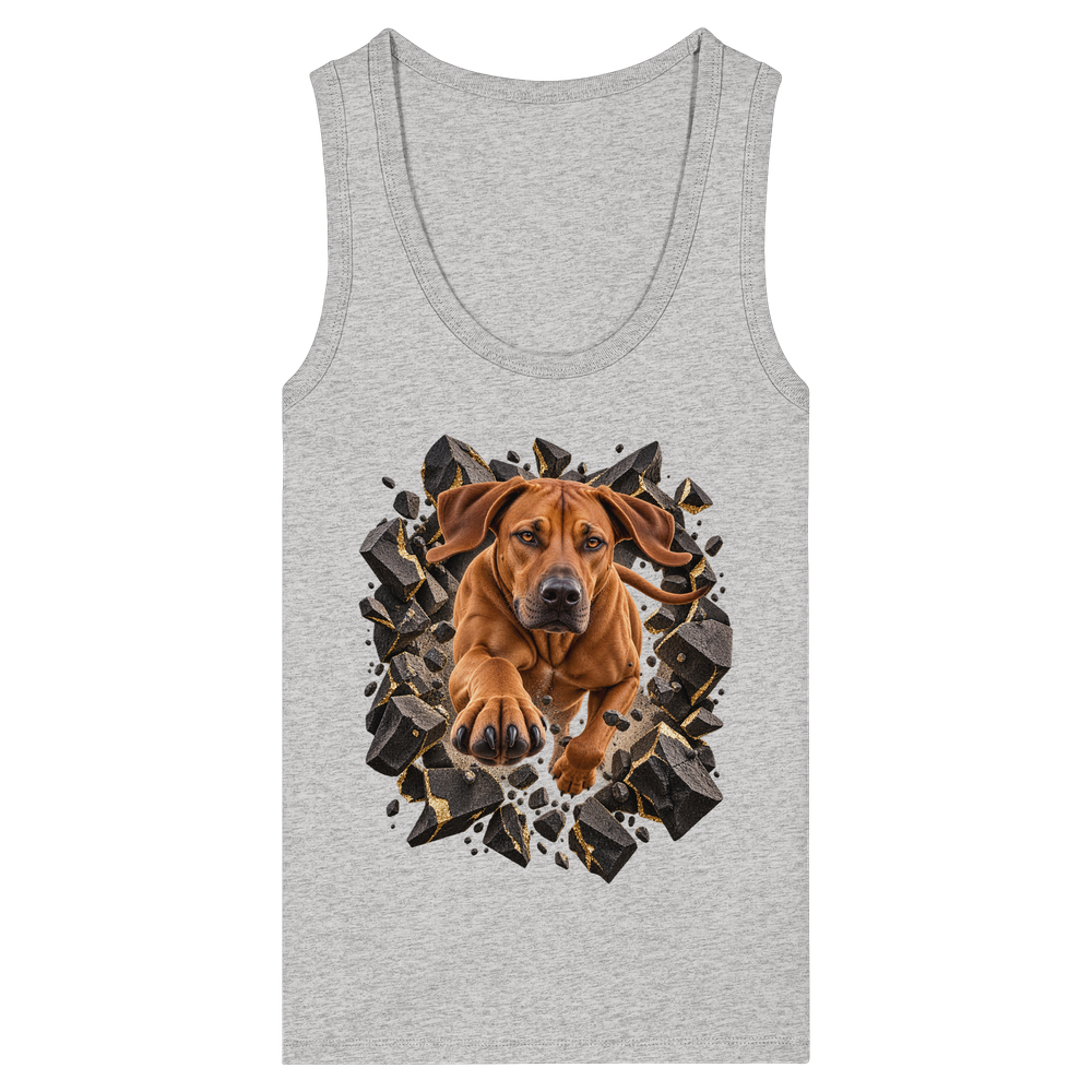 Ridgeback - Breaking Through - Womens Organic Fitted Tank Top