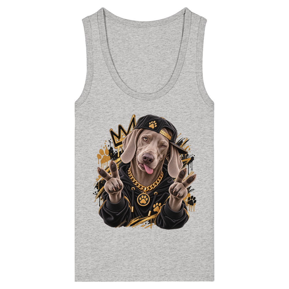 Weimaraner - Funny - Womens Organic Fitted Tank Top