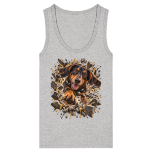 Dackel - Breaking Through - Womens Organic Fitted Tank Top