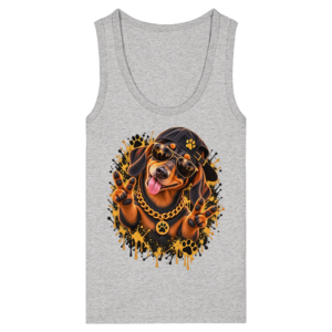 Dackel - Funny - Womens Organic Fitted Tank Top