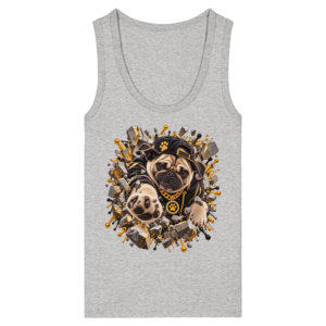 Mops - Breaking Through - Womens Organic Fitted Tank Top