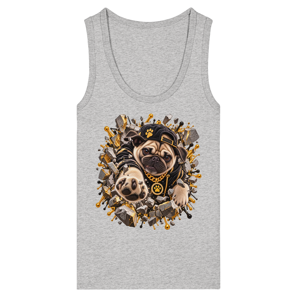 Mops - Breaking Through - Womens Organic Fitted Tank Top
