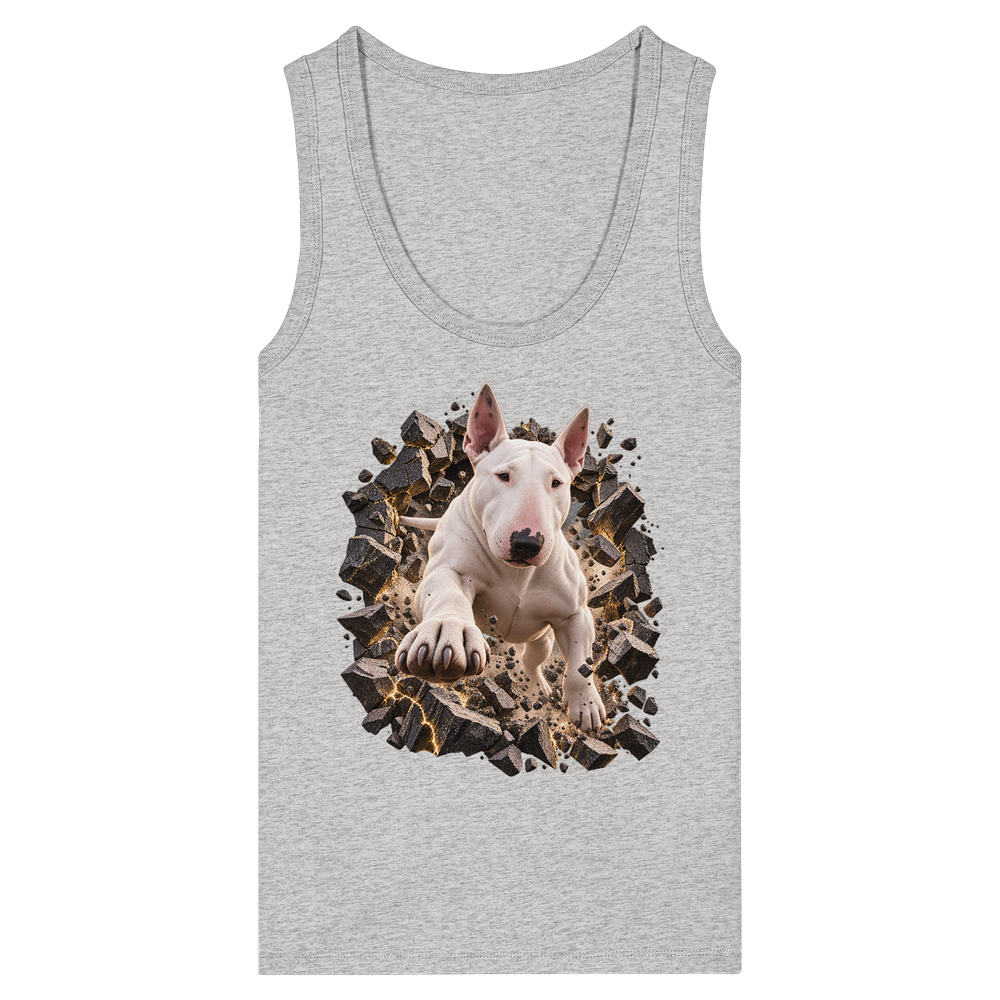 Bullterrier - Breaking Through - Womens Organic Fitted Tank Top