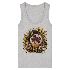 Mops - Funny - Womens Organic Fitted Tank Top