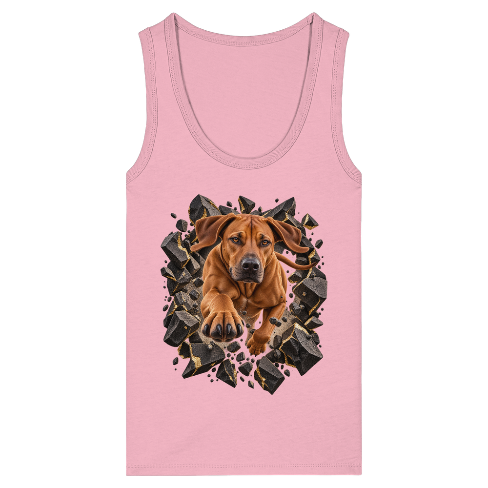 Ridgeback - Breaking Through - Womens Organic Fitted Tank Top – Bild 4