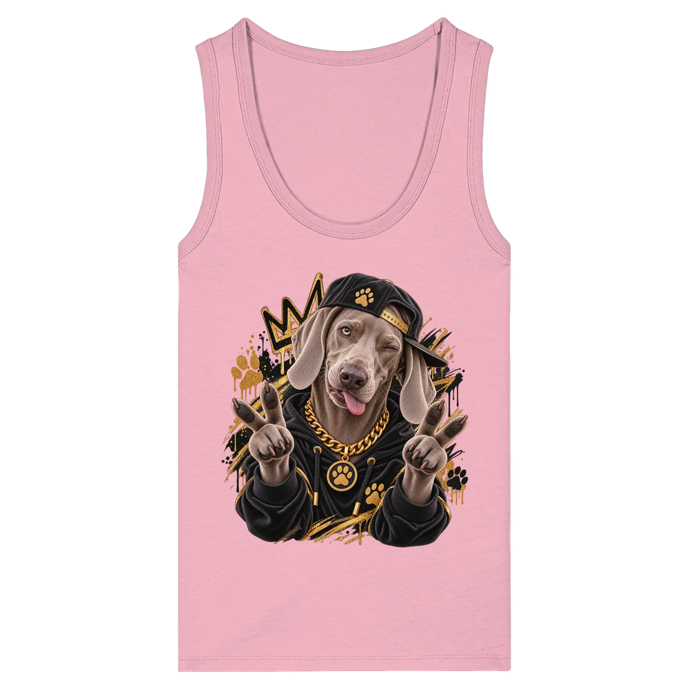 Weimaraner - Funny - Womens Organic Fitted Tank Top – Bild 4