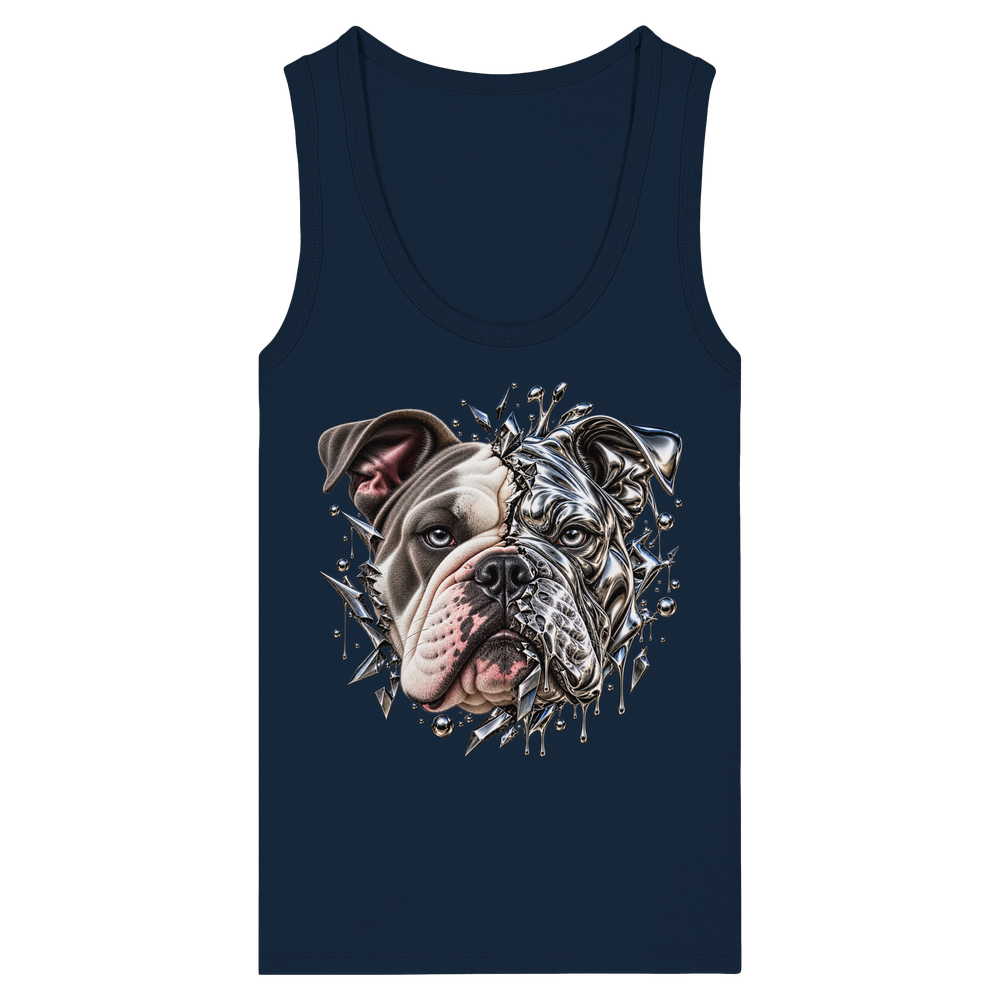 Dual Bulldog - Womens Organic Fitted Tank Top – Bild 5