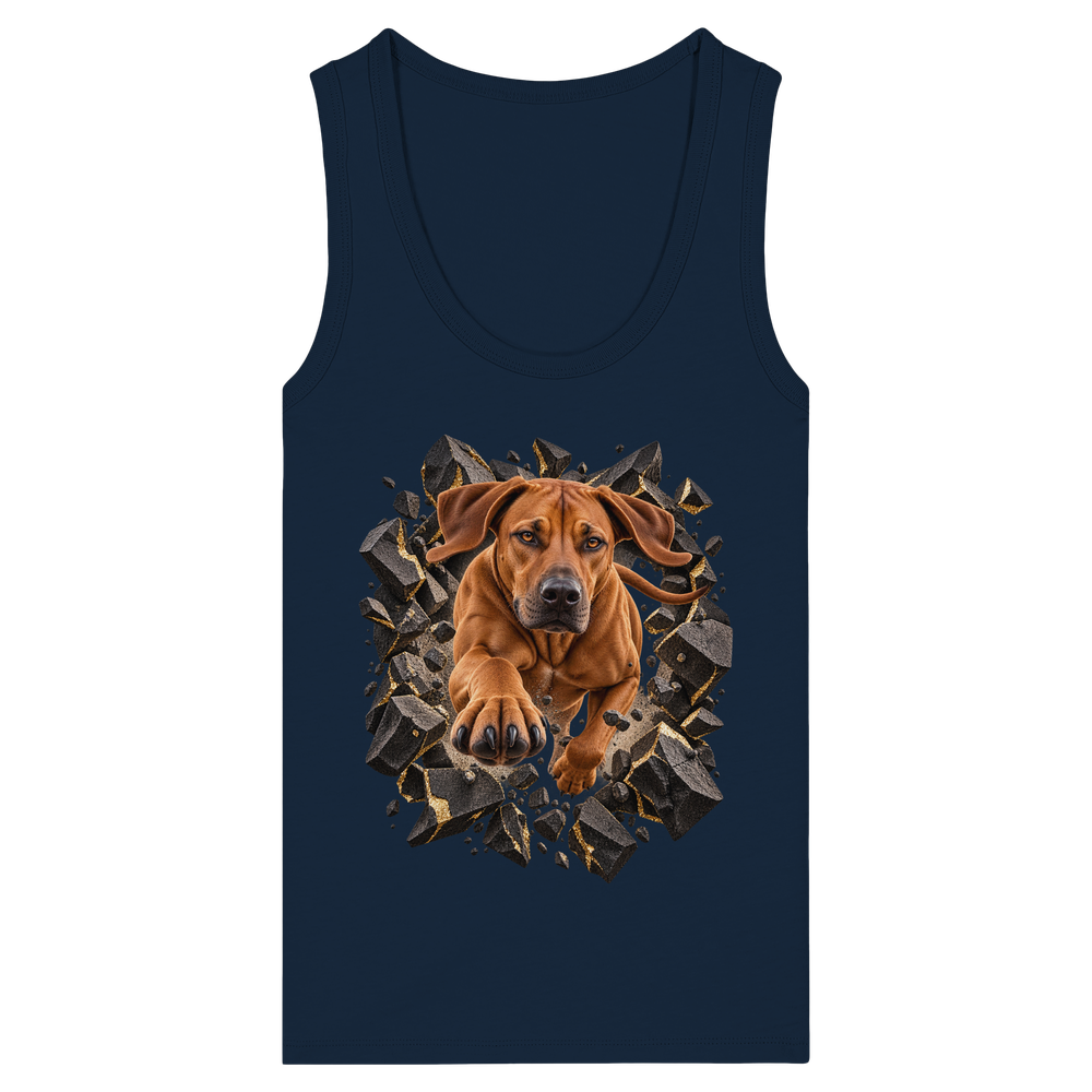 Ridgeback - Breaking Through - Womens Organic Fitted Tank Top – Bild 5