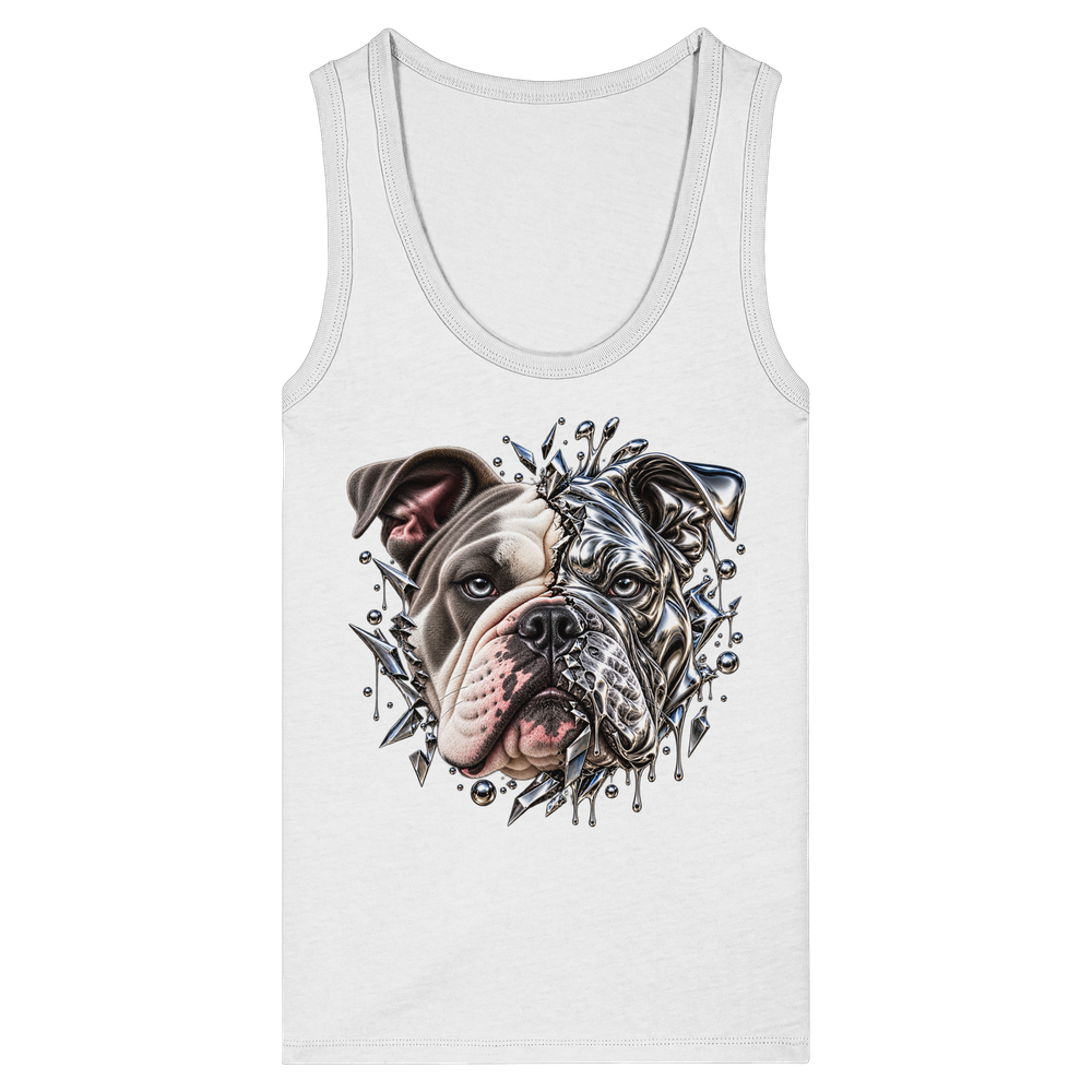 Dual Bulldog - Womens Organic Fitted Tank Top – Bild 3