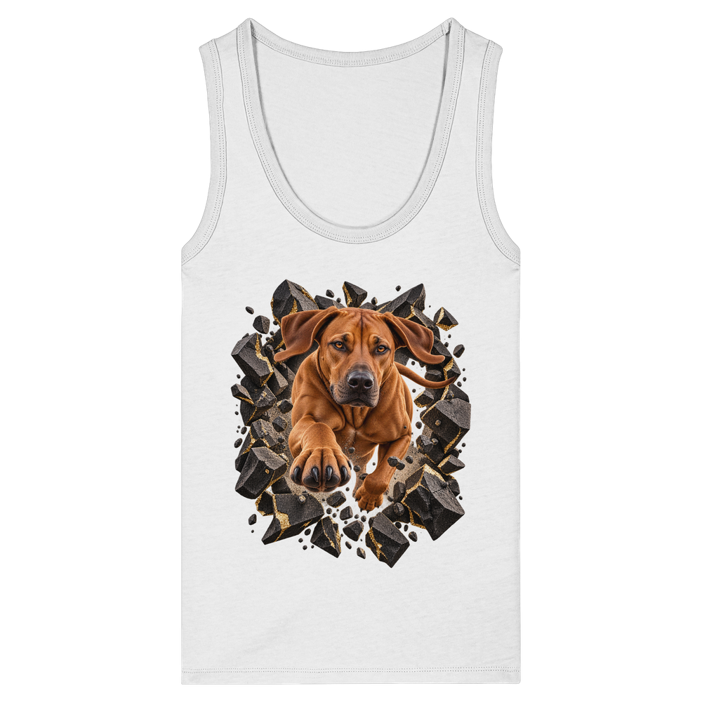 Ridgeback - Breaking Through - Womens Organic Fitted Tank Top – Bild 3