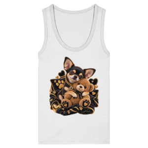 Chihuahua - Cuddle - Womens Organic Fitted Tank Top