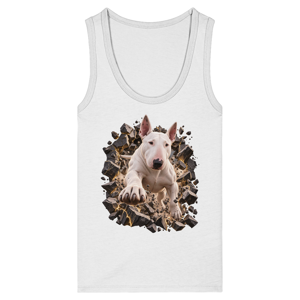 Bullterrier - Breaking Through - Womens Organic Fitted Tank Top – Bild 3