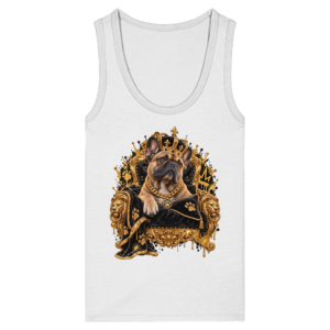 Französische Bulldogge - King - Womens Organic Fitted Tank Top